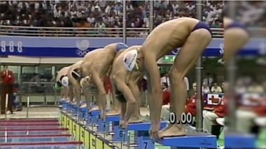 남자 100m 접영 - 수영 | 서울 1988 다시보기