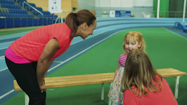 Jessica Ennis-Hill meets the Olympic baby named after her