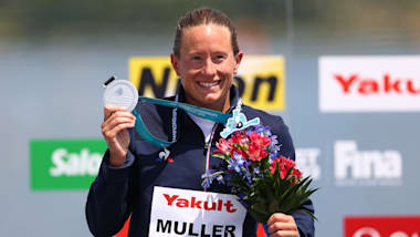 Championnats du monde de natation : Aurélie Muller gagne une quatrième médaille d'argent sur le 5 km en eau libre