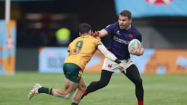 World Rugby Sevens 2023/24 | Antoine Dupont décisif avec l'équipe de France de rugby à 7 en quart de finale