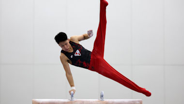 Yul Moldauer surges to win all-around title at Winter Cup