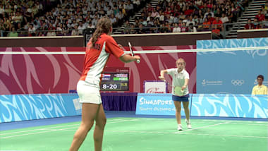 J. Wentholt (NED) v S. Milne (GBR) - Women's Badminton | 2010 YOG Singapore