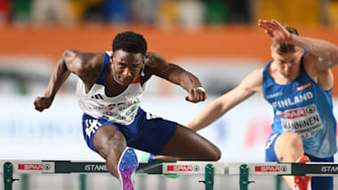 Athlétisme - Diamond League de Paris 2023 - Grant Holloway remporte le 110 m haies, Just Kwaou-Mathey 2e ! Sur le 100 m, Noah Lyles domine Marcell Jacobs