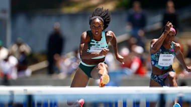 Jasmine Camacho-Quinn en la Final de la Diamond League 2024