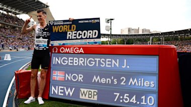 Jakob Ingebrigtsen breaks 26-year-old world best performance over two miles