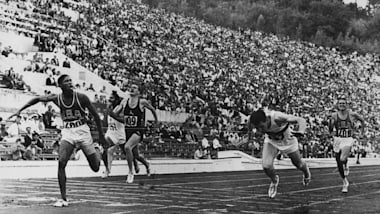 Hary strikes gold in Rome 1960 100m final