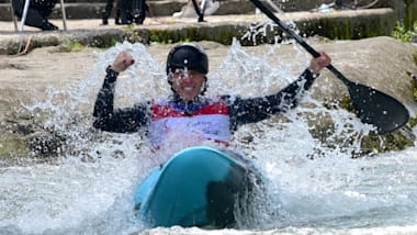 Great Britain celebrates double gold as Clarke and Woods triumph in kayak cross on final day of home 2023 Canoe Slalom World Championships