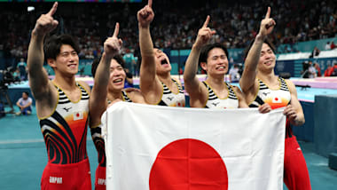 体操日本男子団体大逆転の金メダル！