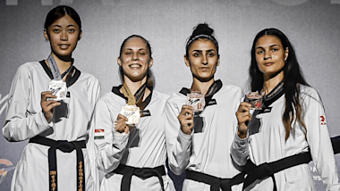 Mundial de Taekwondo 2023: Maria Clara Pacheco dá bronze para o Brasil no primeiro dia