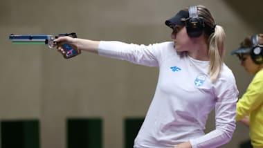 China's Lu Kaiman beats Olympic champion Anna Korakaki for women's 10m air pistol world title