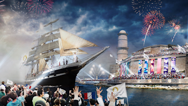 Chegada da Chama Olímpica à França | Jogos Olímpicos de Paris 2024 | Marselha