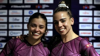 Alice Gomes e Camilla Lopes Gomes vão à final do Mundial de Trampolim, e Brasil assegura uma vaga em Paris 2024