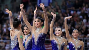 Conjunto brasileiro de ginástica rítmica tem melhor desempenho da história no Mundial