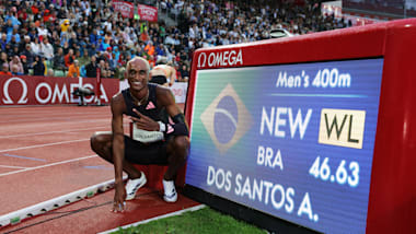 Alison dos Santos wins 400m hurdles at 2024 Oslo Diamond League