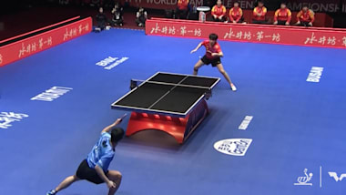 VIDEO: Wang Chuqin gagne un point incroyable en tennis de table après un échange de 29 coups