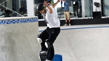 Pedro Quintas fica em quinto na final masculina do World Skateboarding Tour Dubai Park 2024