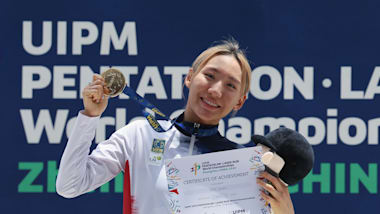 Seong Seung-min and Csaba Bohm claim modern pentathlon world titles