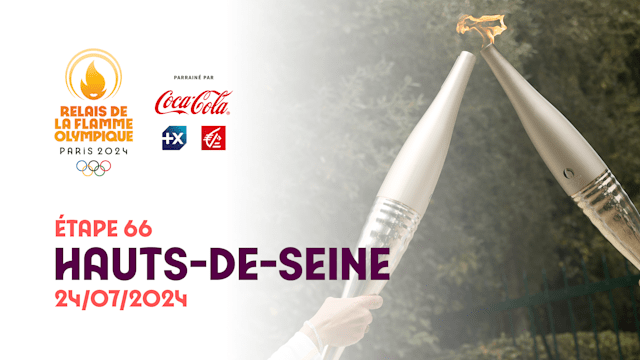 Relais de la Flamme olympique | Étape 66 - Hauts-de-Seine | Jeux Olympiques de Paris 2024