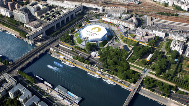 <strong>El Bercy Arena será la sede de la final de baloncesto masculino 2024. Foto: París 2024</strong>   