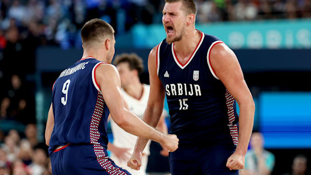 Serbia men's basketball welcomed home from Paris 2024