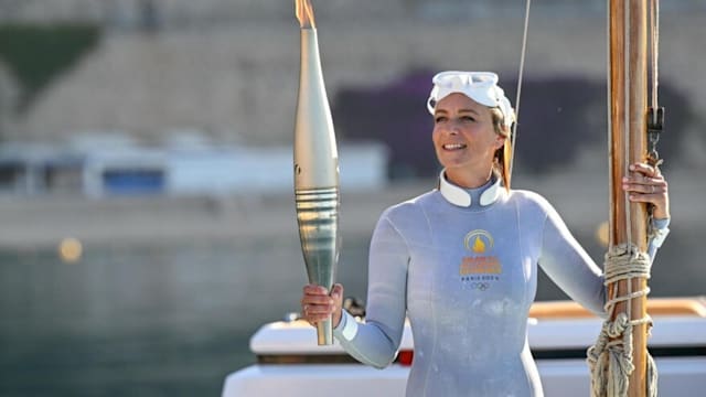 The Olympic Torch rises from the bottom of the sea to the peak of exhilaration in Alpes-Maritimes and Monaco!