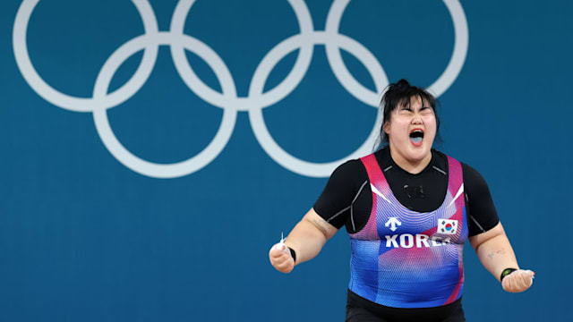 파리 2024 올림픽 역도: 박혜정, 여자 +81kg 은메달 획득과 동시에 한국 기록 경신