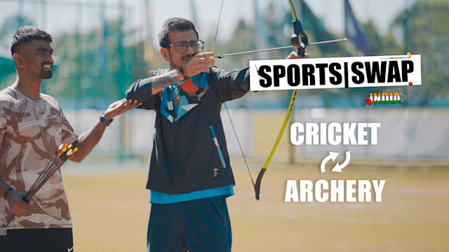 Tir à l'arc vs Cricket avec Pravin Jadhav et Yuzvendra Chahal | Sports Swap India