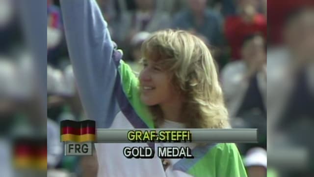 Steffi Graf wins the Golden Slam at Seoul 1988