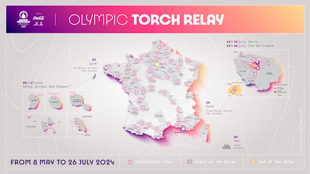 Relevo de la Antorcha Olímpica de París 2024: recorrido anunciado