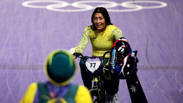 Saya Sakakibara pumps and jumps to gold in women’s BMX racing