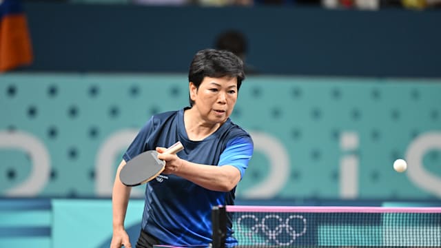Ni Xia Lian, 61, wins table tennis first round at sixth Olympics