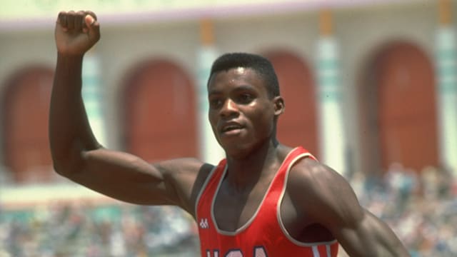 Los Angeles 1984 - Lewis wins the 100m final