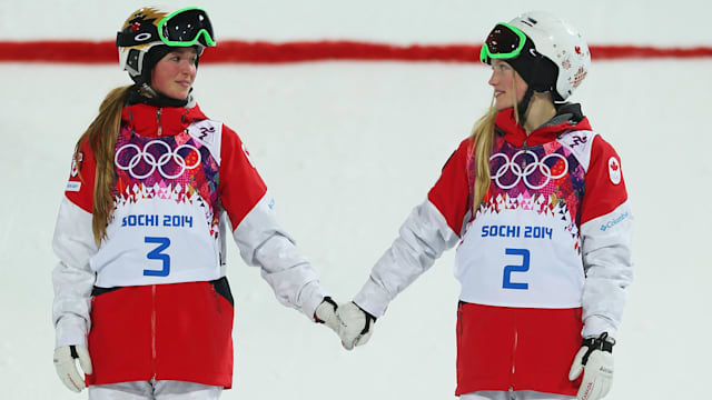 Double joy for Dufour-Lapointe sisters in the moguls