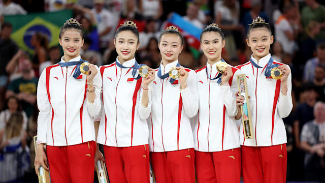 China clinches group all-around gold in rhythmic gymnastics