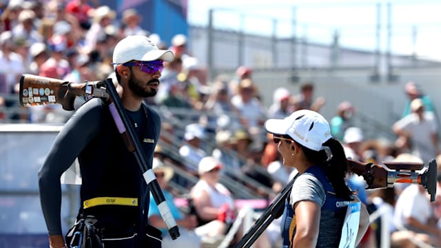 Anantjeet and Maheshwari miss out on bronze in skeet at Paris 2024