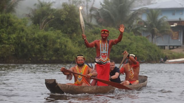 The gems of French Guiana illuminated by the Olympic Torch!