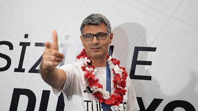 Türkiye's Olympic 'silver' shooter explains viral pose at Paris 2024