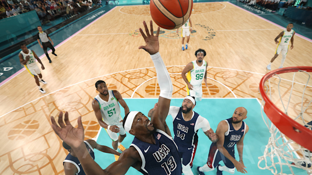 USA overpowers Brazil 122-87 in men’s basketball quarter-final | Paris 2024 highlights