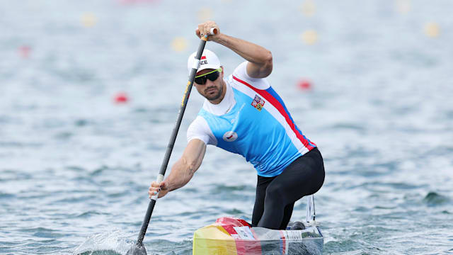 Gold at last for Czechia’s Fuksa in the men’s canoe single 1000m