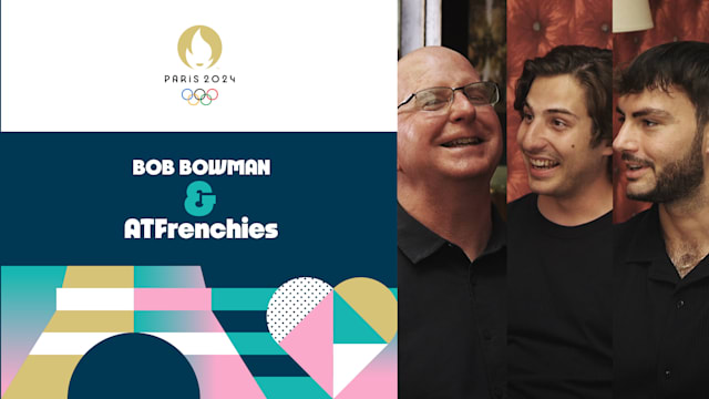 Coach Bob Bowman meets his French teachers!