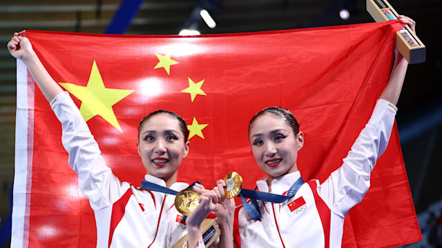 People’s Republic of China clinch artistic swimming duet gold