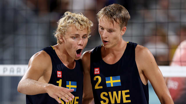 Sweden’s Ahman/Hellvig make beach volleyball history with men's gold