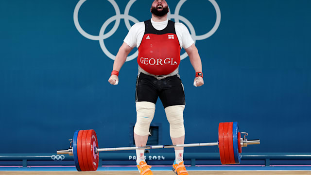 Lasha Talakhadze wins back-to-back gold in men’s +102kg