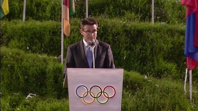 Lord Coe speaks at the Opening Ceremony