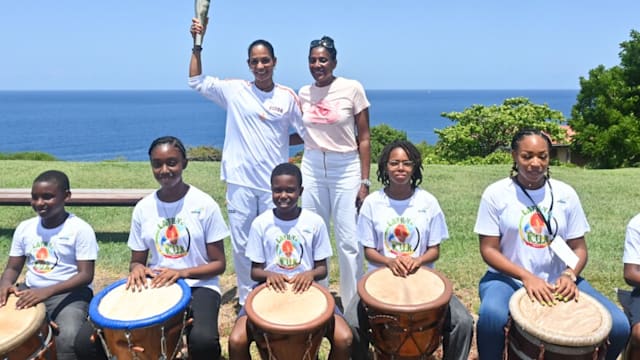 Celebrations like never before in Guadeloupe for the Olympic Torch, transported via the ocean!