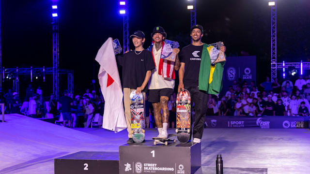 Kelvin Hoefler é bronze no Pro Tour de Roma de Skate Street 2023; Nyjah Huston é campeão