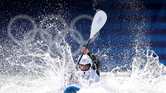 Amir Rezanejad Hassanjani out in historic first Olympic kayak cross competition