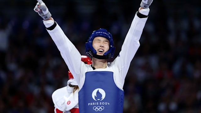 파리 2024 올림픽 태권도: 김유진의 여자 57kg 금메달 결정전 다시보기