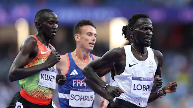 Refugee athlete Dominic Lobalu fourth in men's 5,000m final