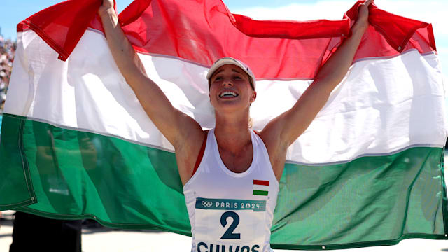 Hungary's Michelle Gulyas wins modern pentathlon gold with world record